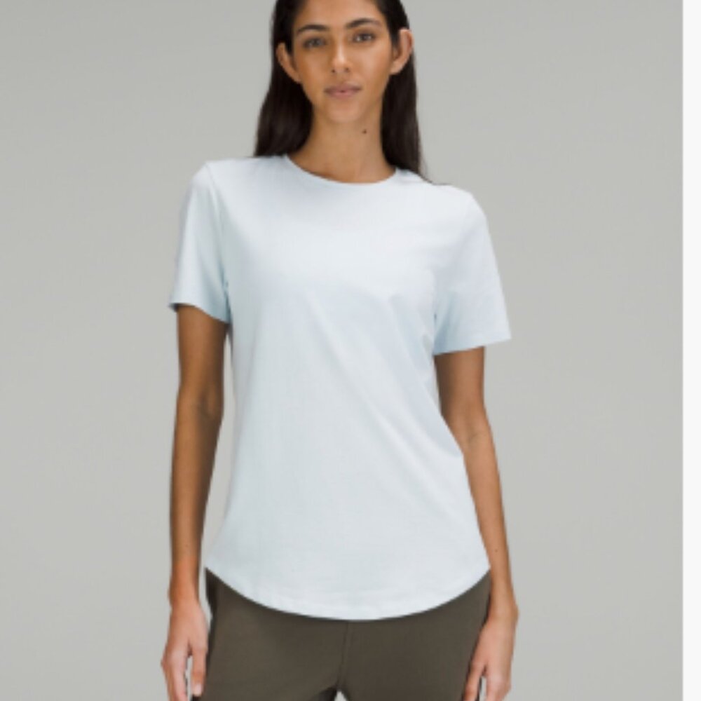 Lululemon Love Curved-Hem Crewneck in Powder Blue